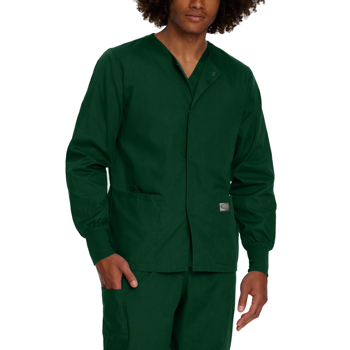 Scrub Zone 3-Pocket Warm-Up Jacket  | Hunter