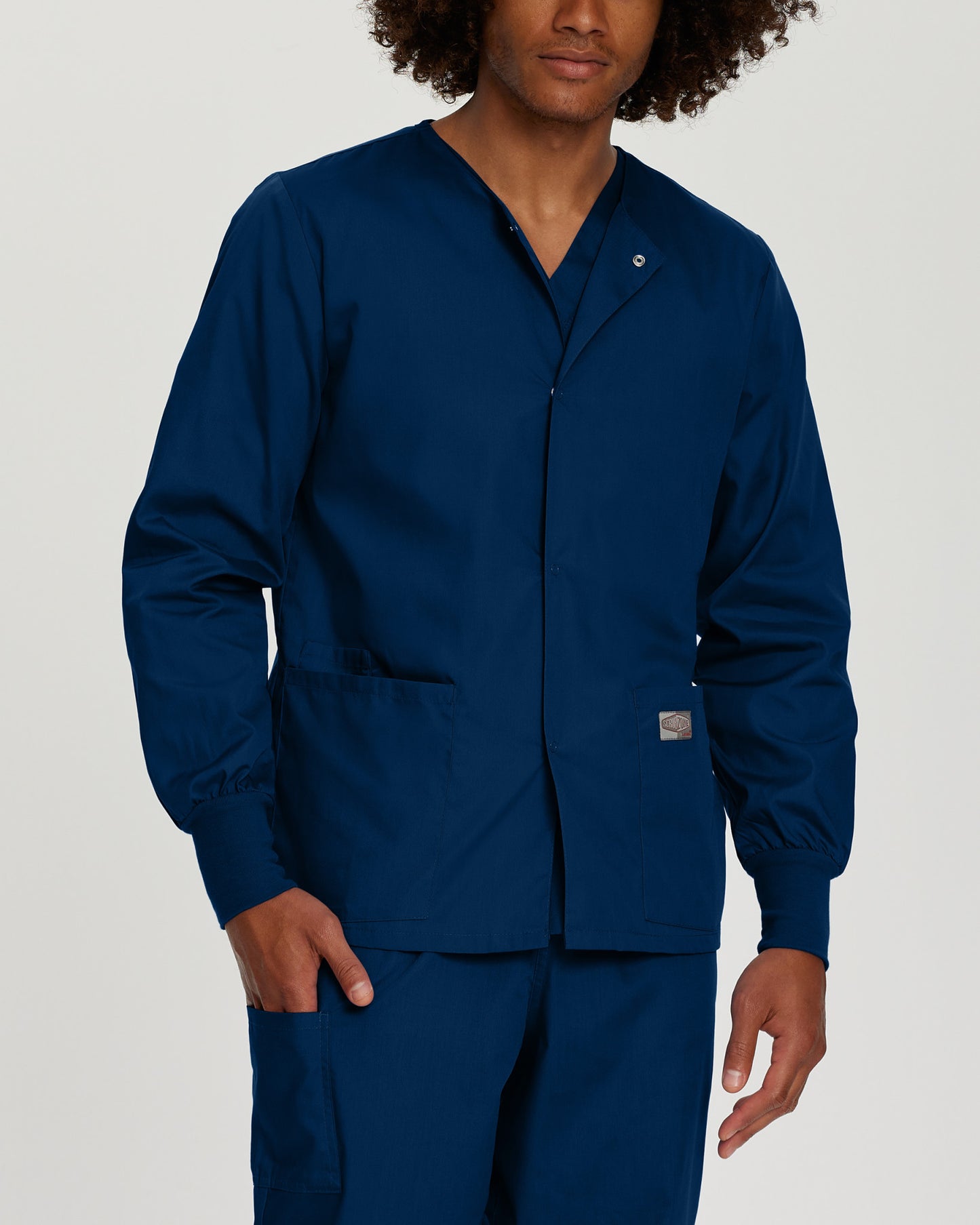 Scrub Zone 3-Pocket Warm-Up Jacket  | Navy