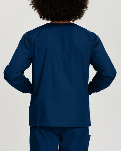 Scrub Zone 3-Pocket Warm-Up Jacket  | Navy