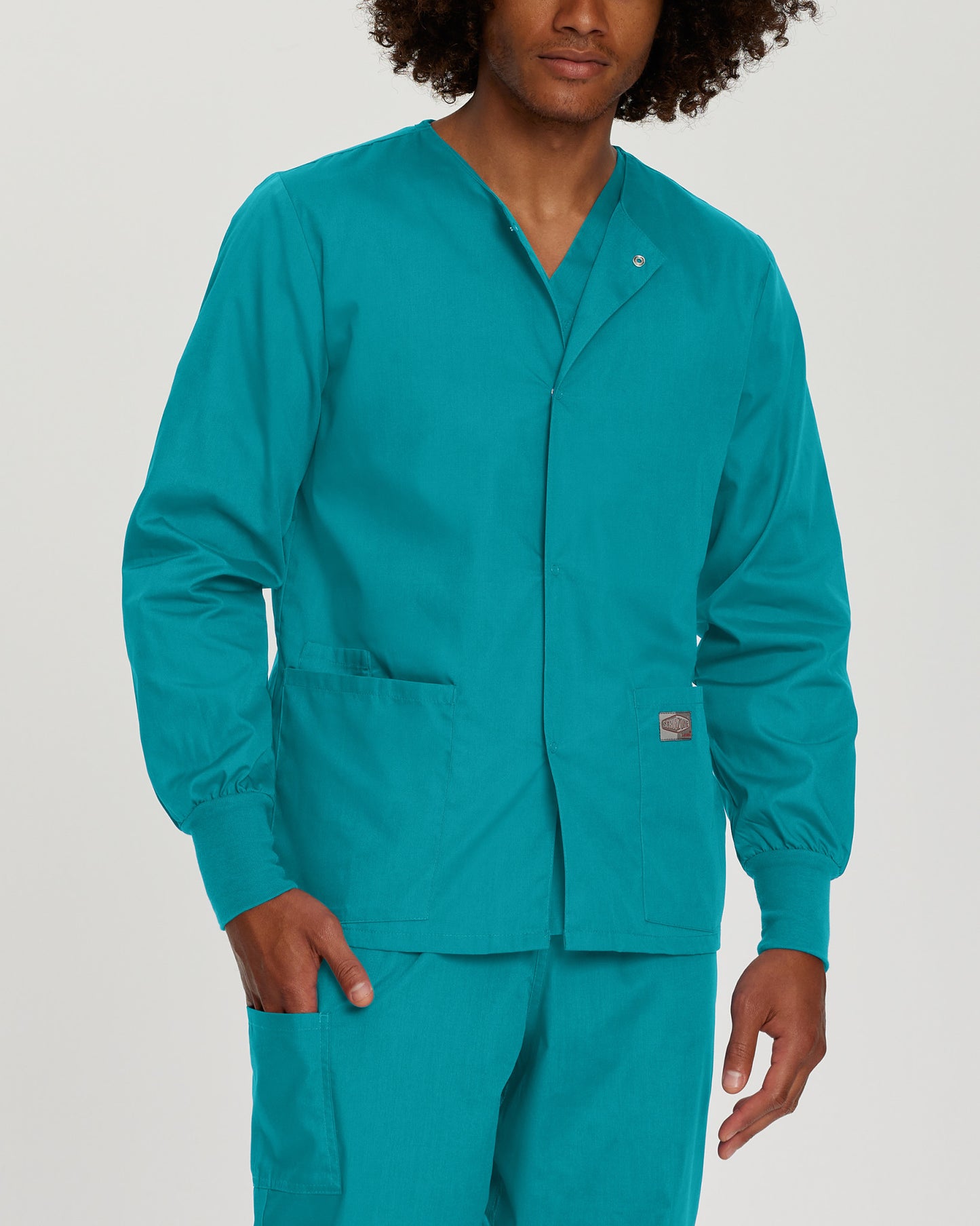 Scrub Zone 3-Pocket Warm-Up Jacket  | Teal
