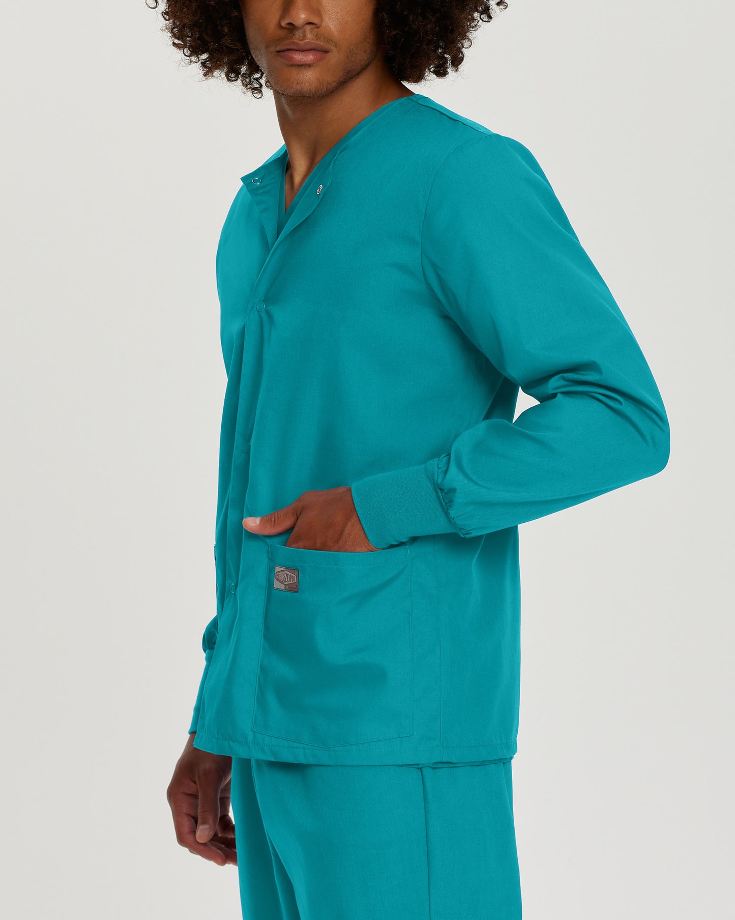 Scrub Zone 3-Pocket Warm-Up Jacket  | Teal