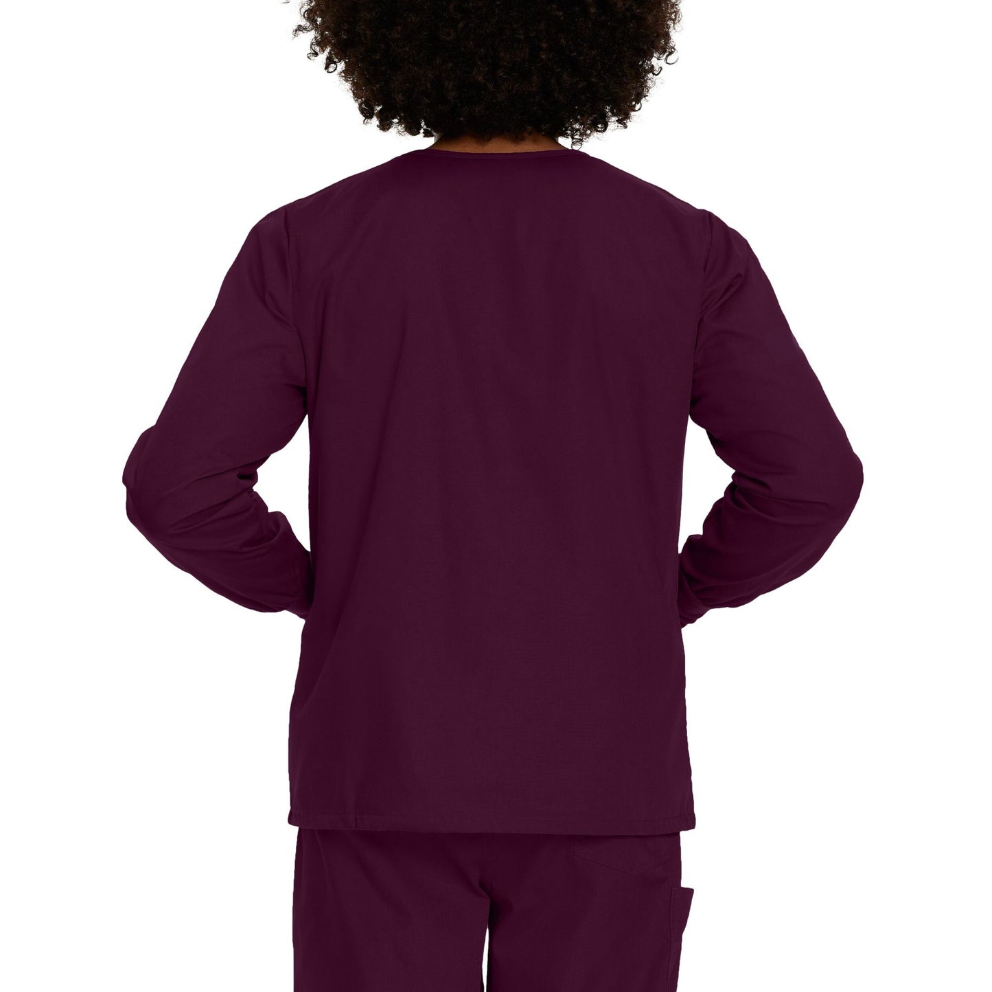 Scrub Zone 3-Pocket Warm-Up Jacket  | Wine