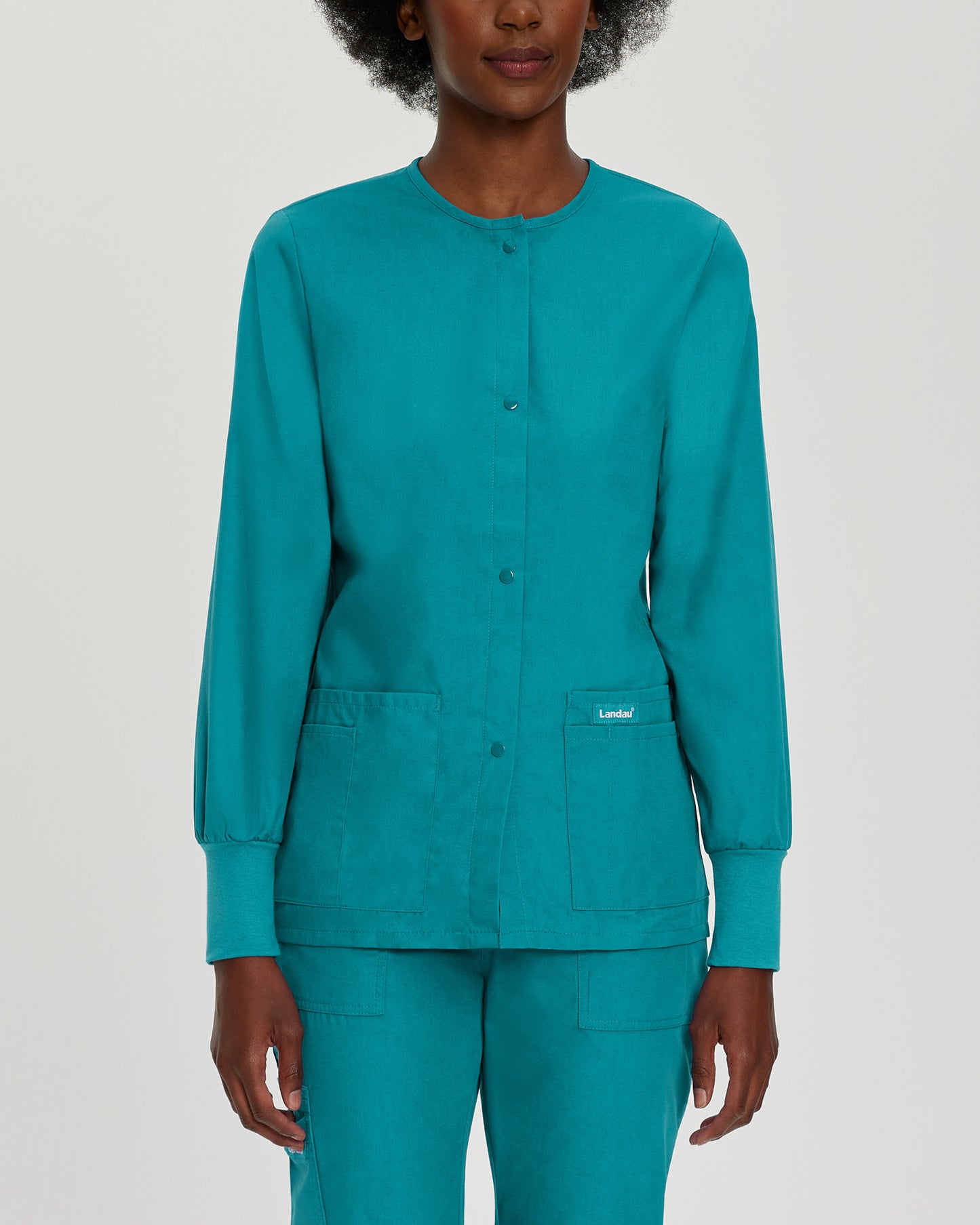 Essentials 4-Pocket Warm-Up Jacket  | Teal