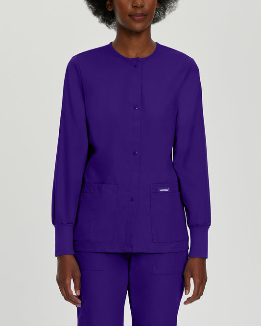 Essentials 4-Pocket Warm-Up Jacket  | Grape