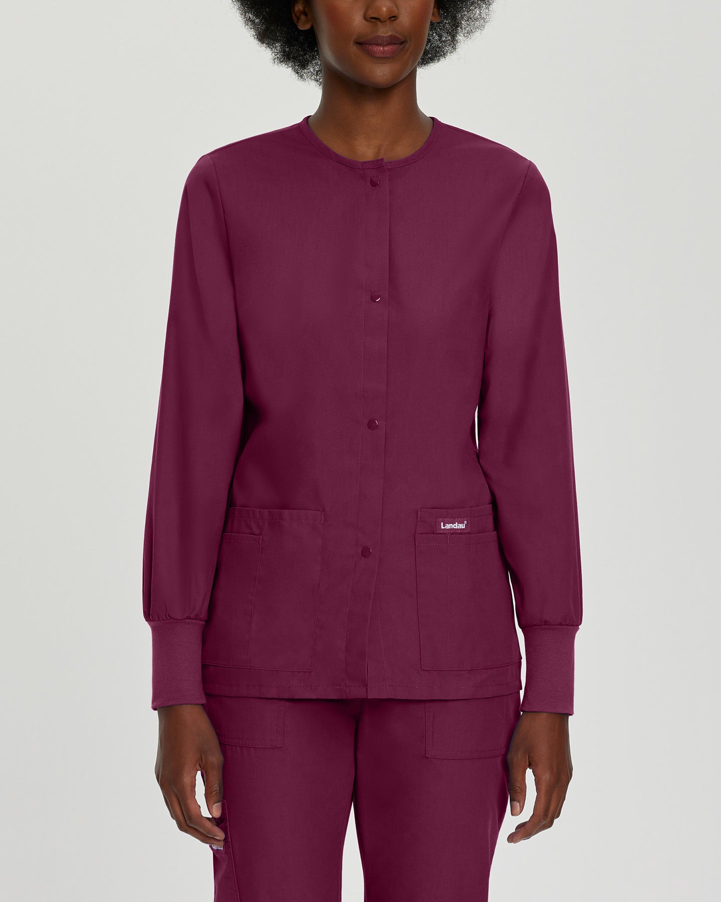 Essentials 4-Pocket Warm-Up Jacket  | Wine