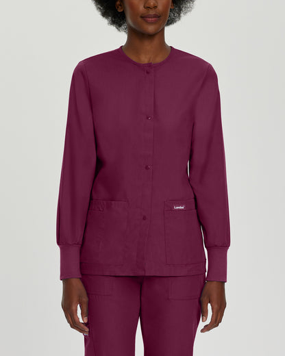 Essentials 4-Pocket Warm-Up Jacket  | Wine
