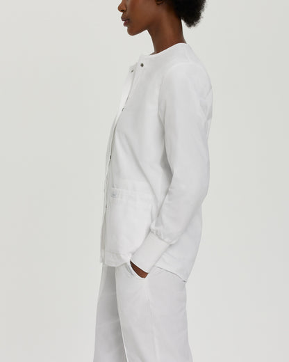Essentials 4-Pocket Warm-Up Jacket  | White