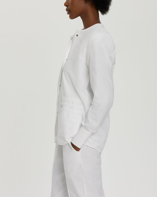 Essentials 4-Pocket Warm-Up Jacket  | White