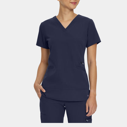 V-Tess 3-Pocket V-Neck Top  | Navy