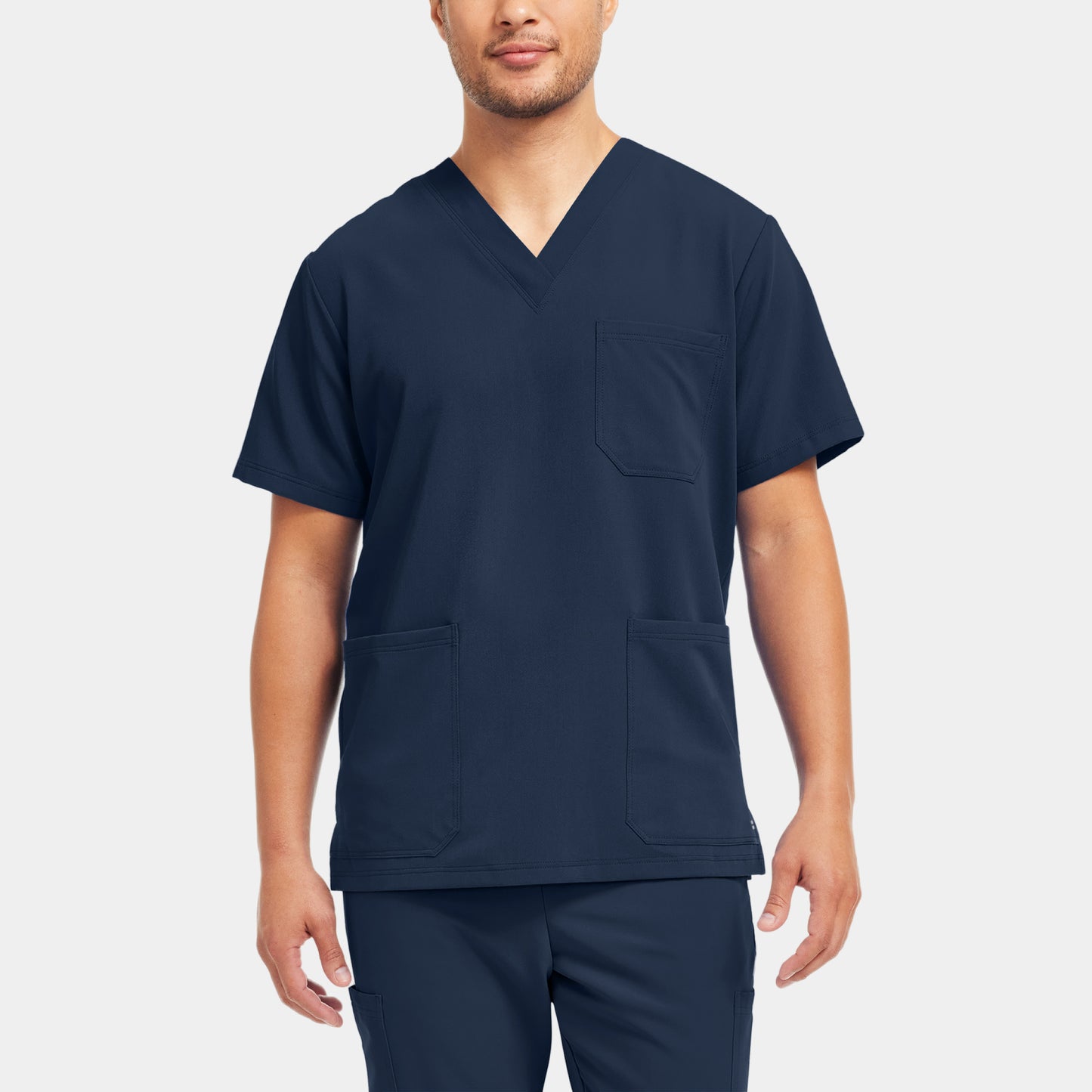 V-Tess 3-Pocket V-Neck Top  | Navy