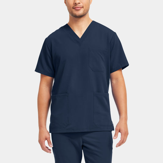 V-Tess 3-Pocket V-Neck Top  | Navy