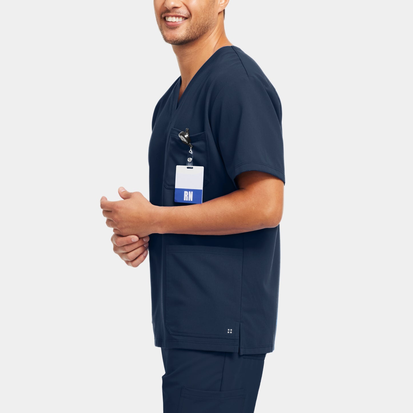 V-Tess 3-Pocket V-Neck Top  | Navy