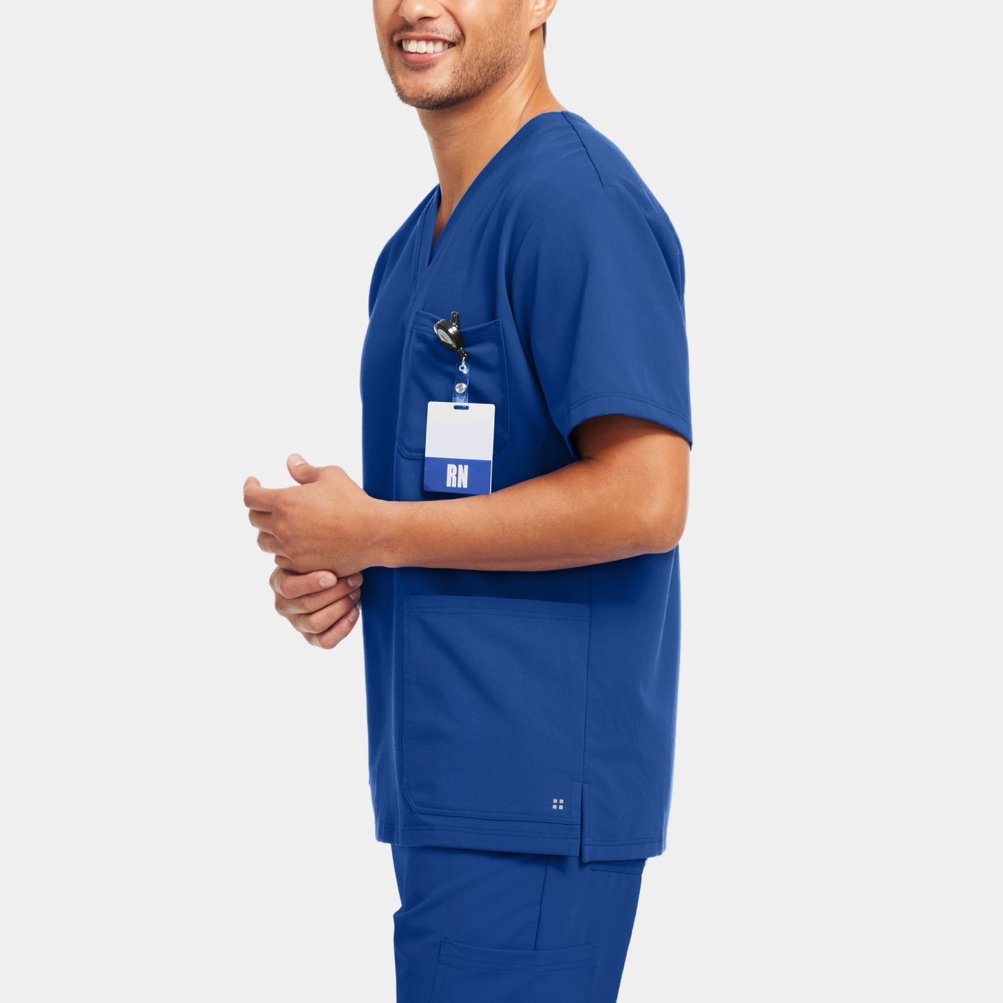 V-Tess 3-Pocket V-Neck Top  | Royal