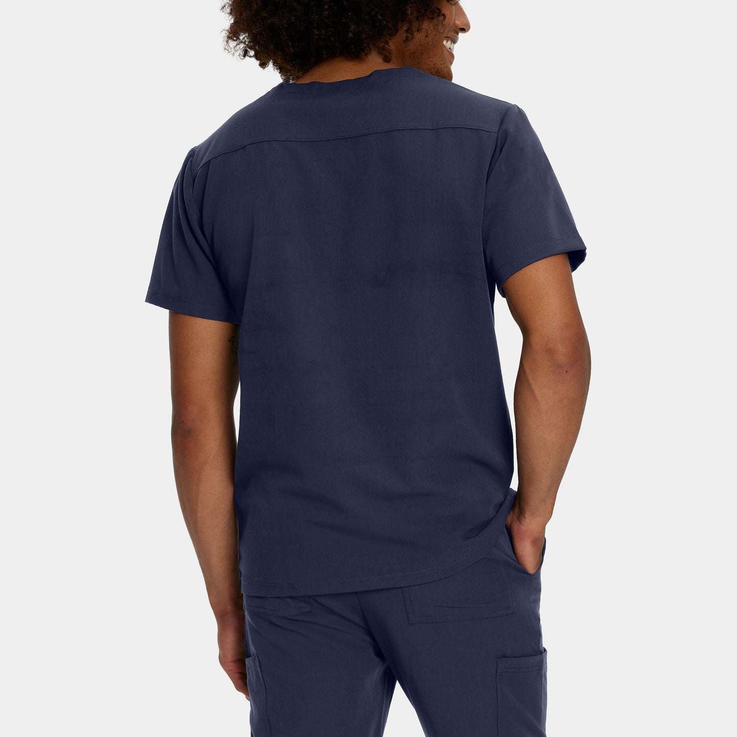 V-Tess 2-Pocket V-Neck Top  | Navy