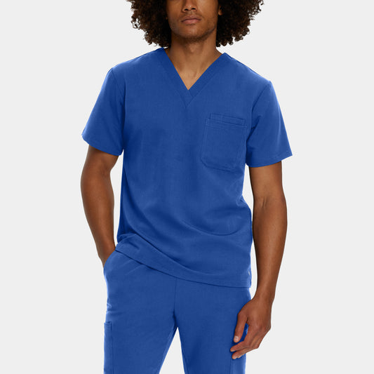 V-Tess 2-Pocket V-Neck Top  | Royal