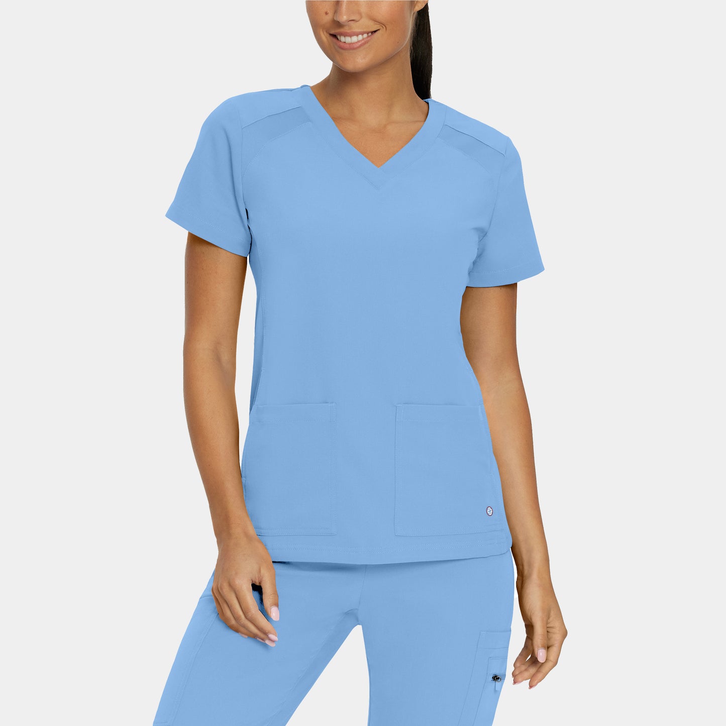 V-Tess 4-Pocket V-Neck Top  | Ceil