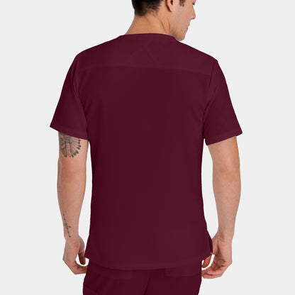 V-Tess 3-Pocket V-Neck Top  | Wine