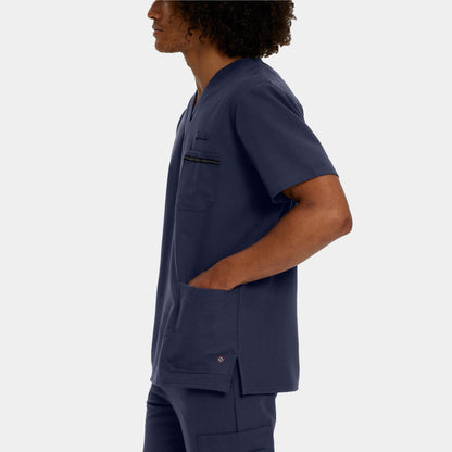 V-Tess 3-Pocket V-Neck Top  | Navy