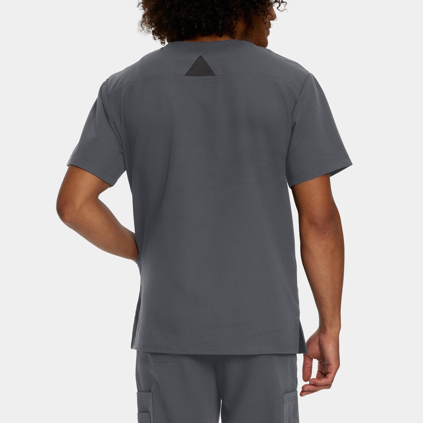 V-Tess 3-Pocket V-Neck Top  | Dark Pewter