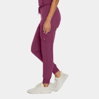 V-Tess Jogger Pants  | Raspberry Coulis