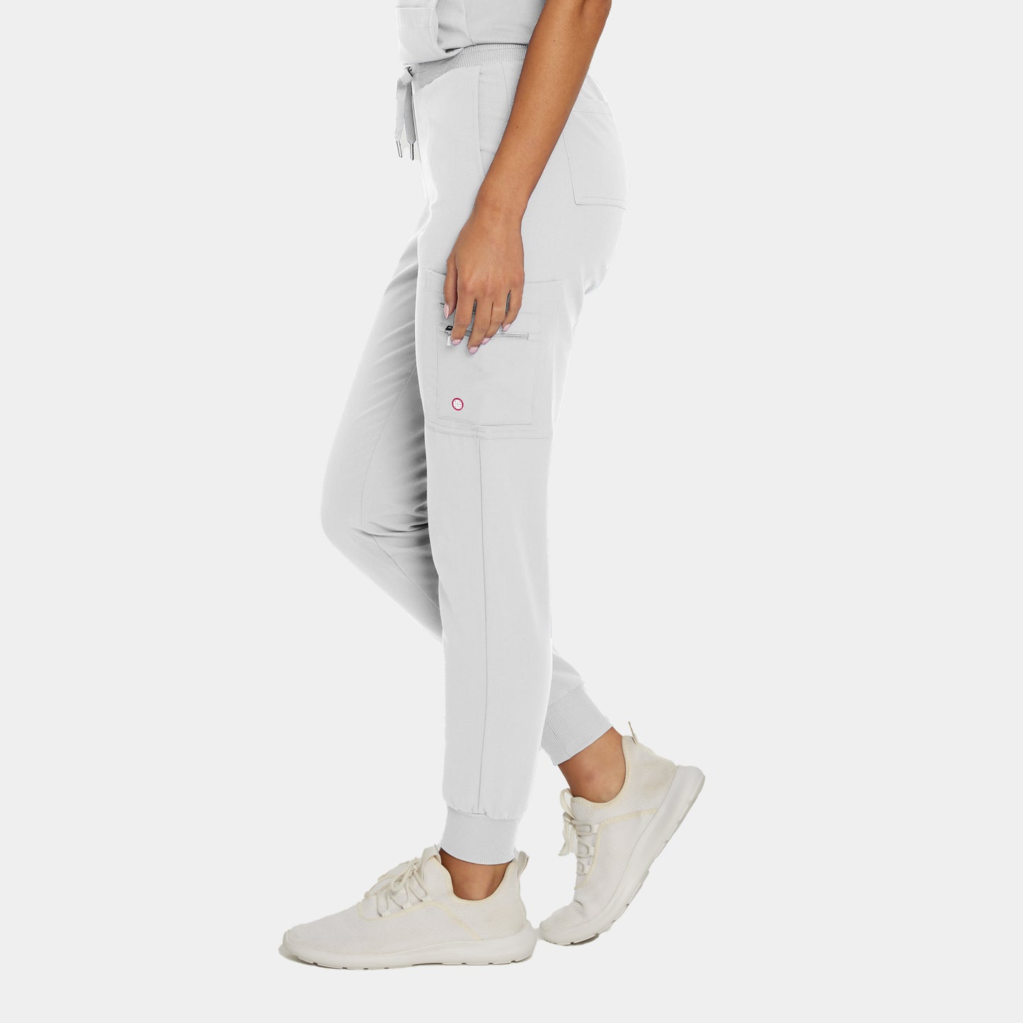 V-Tess Jogger Pants  | White