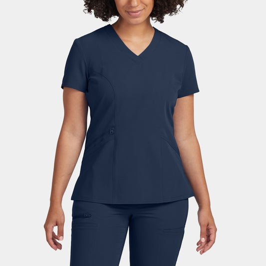 V-Tess 3-Pocket V-Neck Top  | Navy