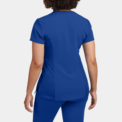 V-Tess 3-Pocket V-Neck Top  | Royal