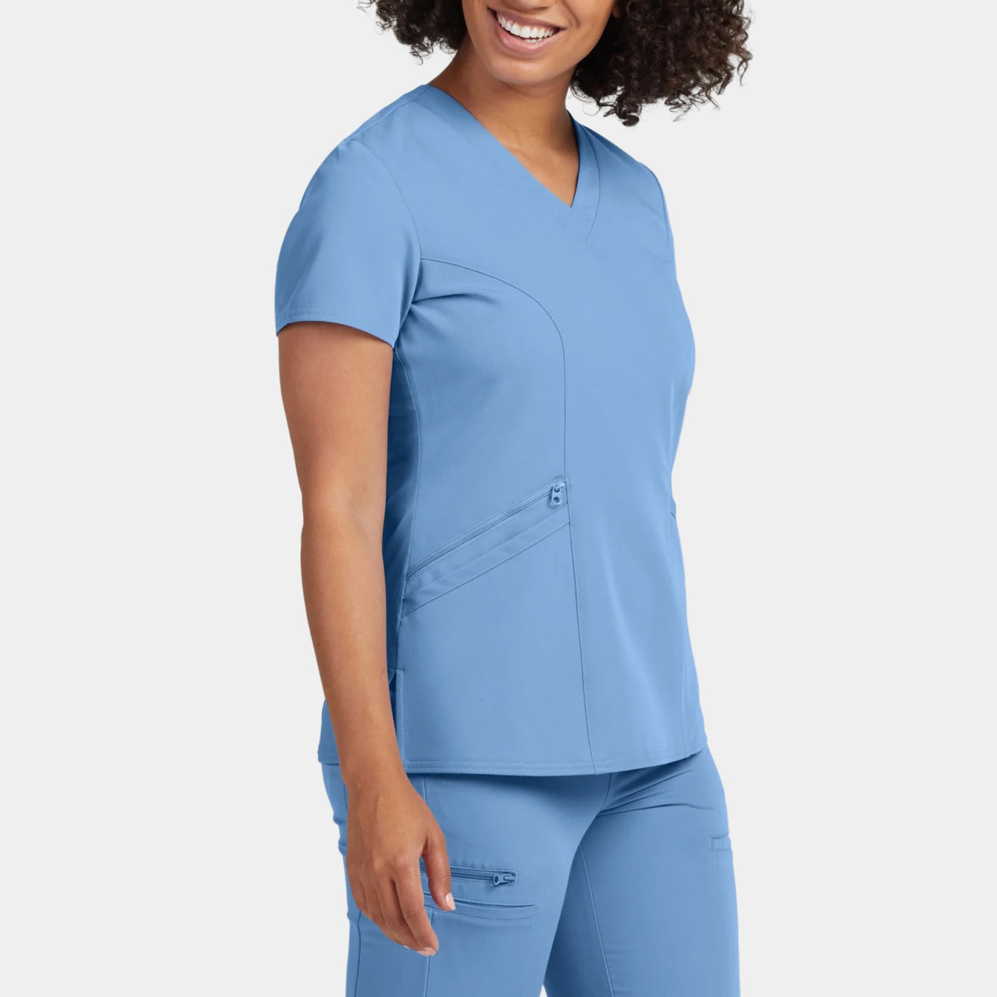 V-Tess 3-Pocket V-Neck Top  | Ceil