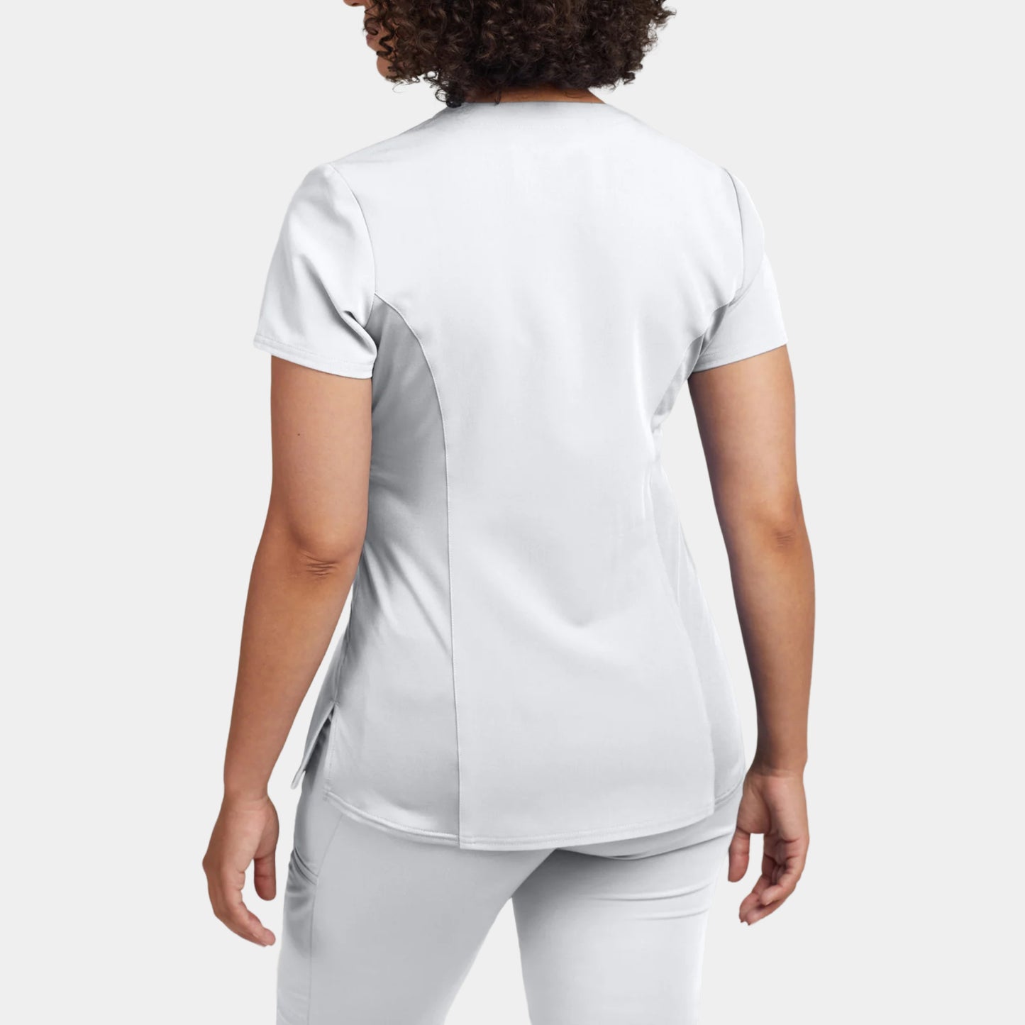 V-Tess 3-Pocket V-Neck Top  | White