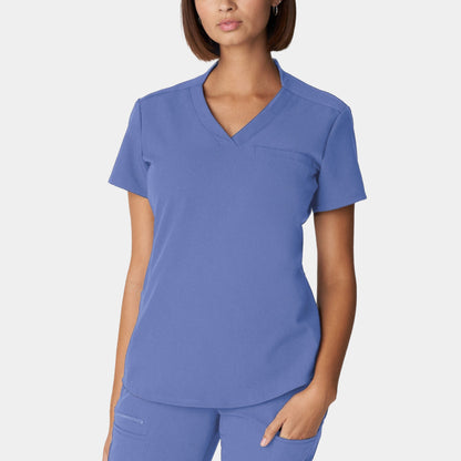 V-Tess 2-Pocket V-Neck Top  | Ceil