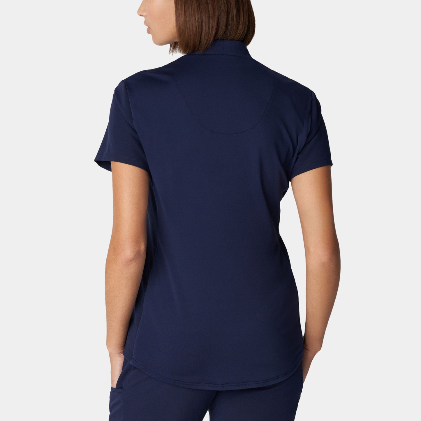 V-Tess 2-Pocket V-Neck Top  | Navy