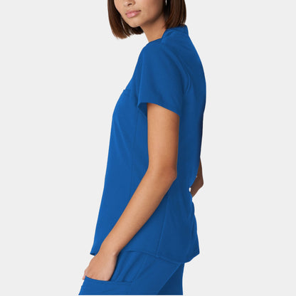 V-Tess 2-Pocket V-Neck Top  | Royal