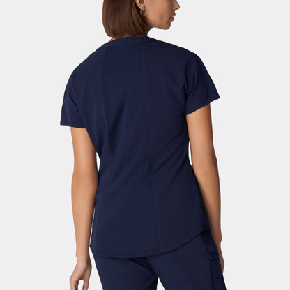 V-Tess 1-Pocket V-Neck Top  | Navy