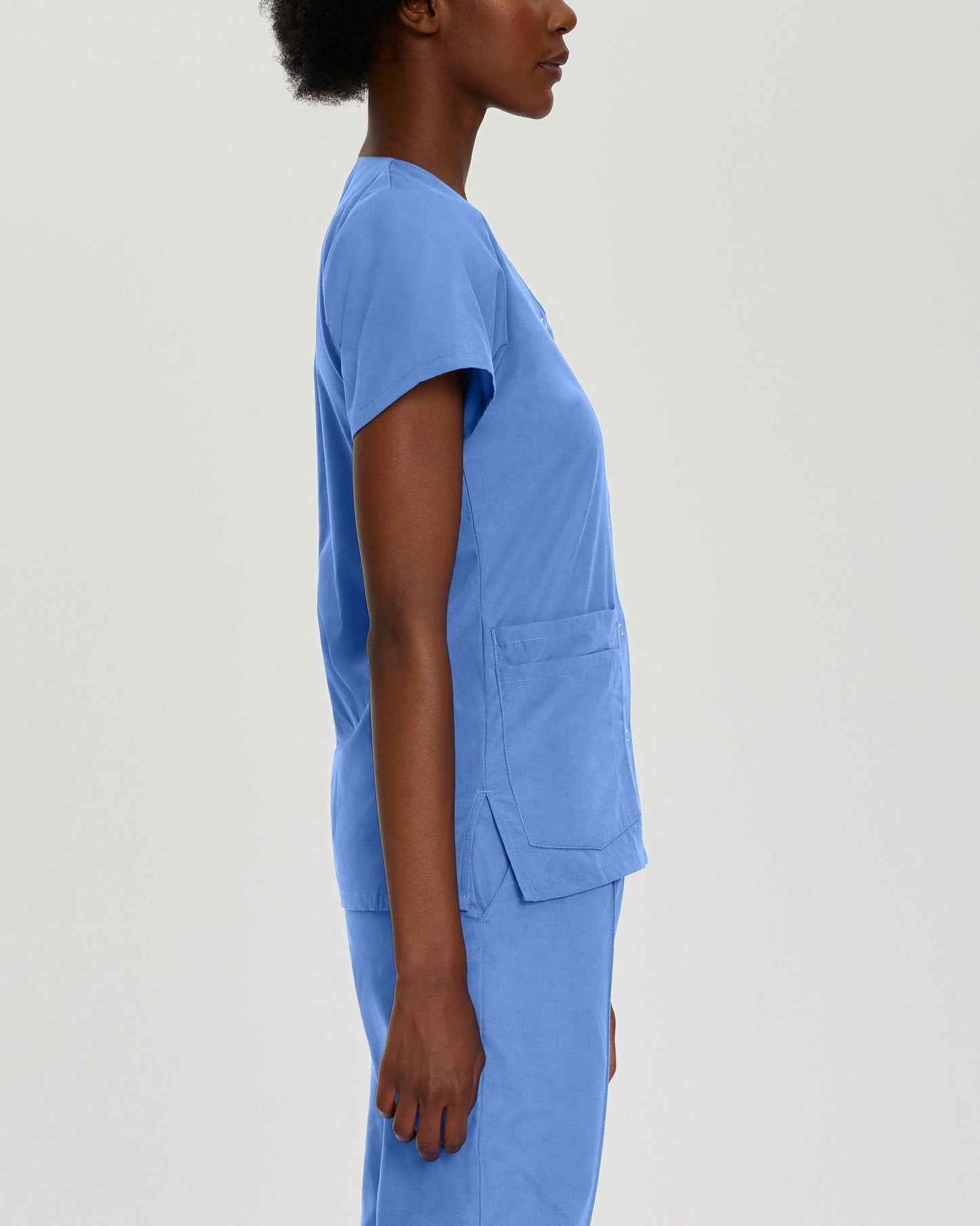 Essentials 4-Pocket V-Neck Top  | Ceil