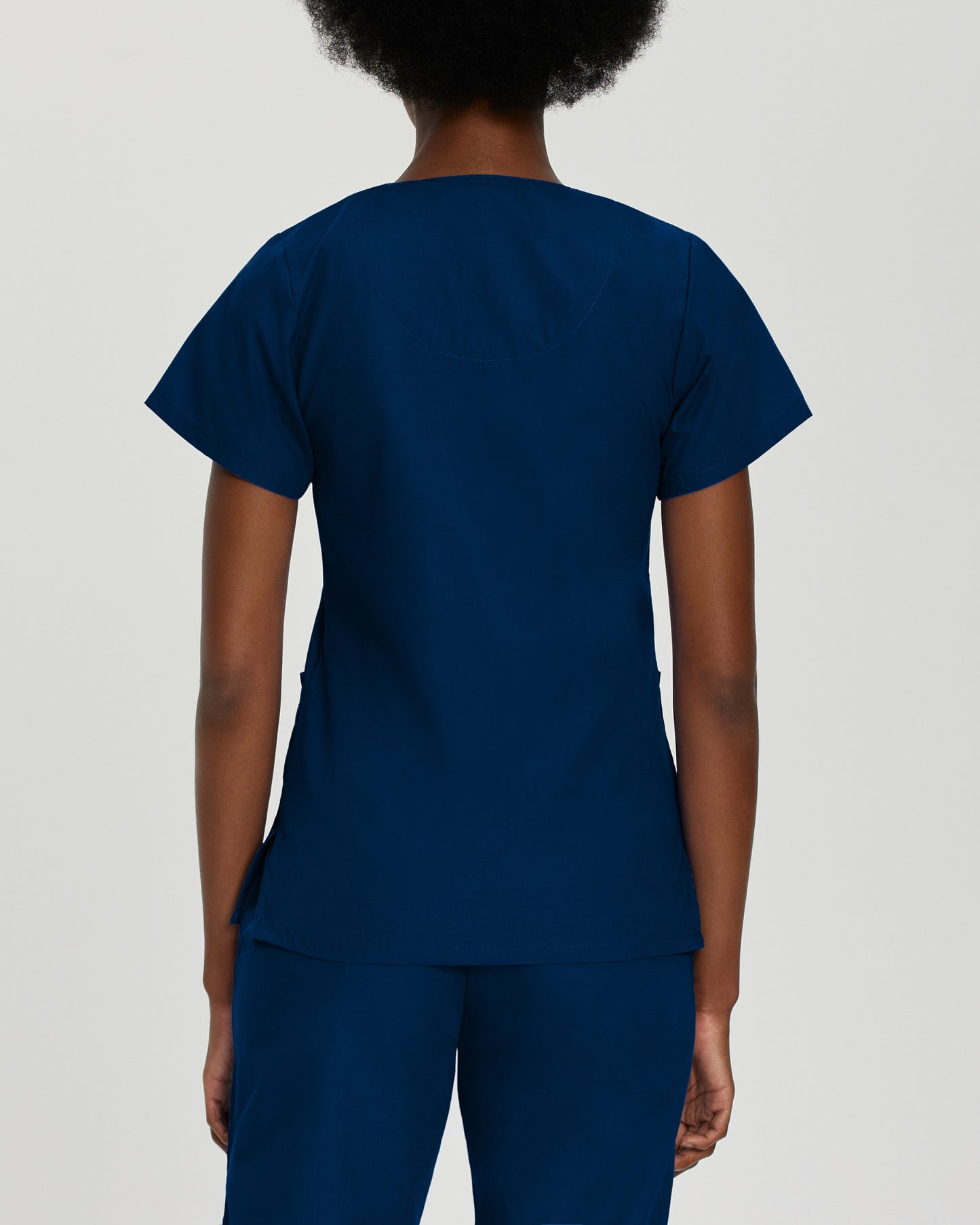 Essentials 4-Pocket V-Neck Top  | Navy