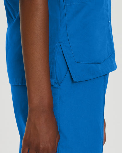 Essentials 4-Pocket V-Neck Top  | Steel