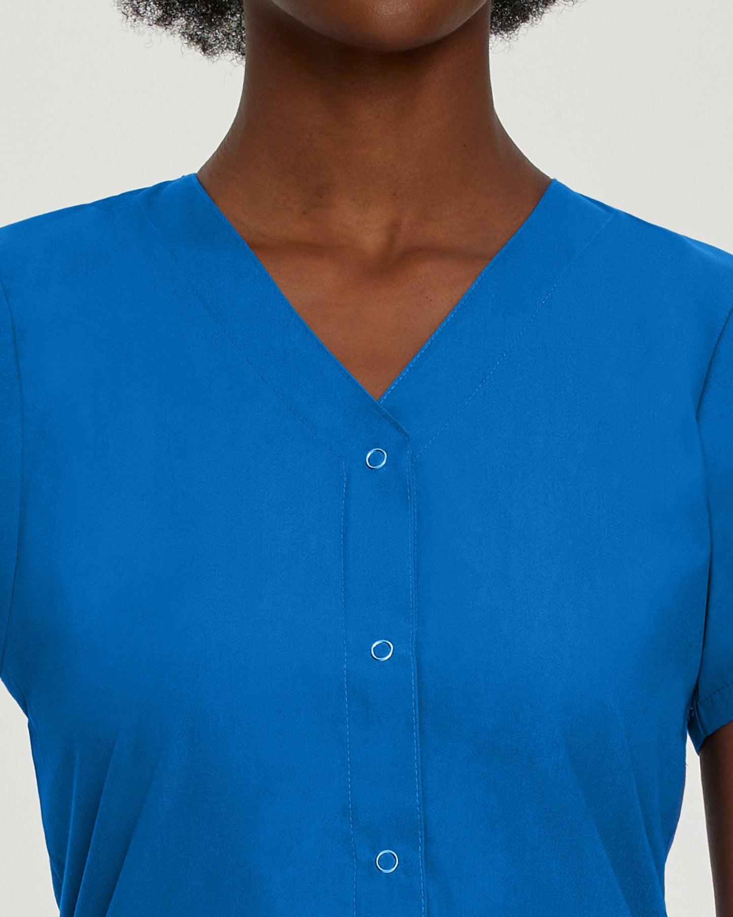 Essentials 4-Pocket V-Neck Top  | White