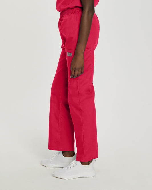 Scrub Zone Cargo Pants  | Red
