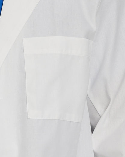 Scrub Zone 3-Pocket Mid-Length White Coat  | White