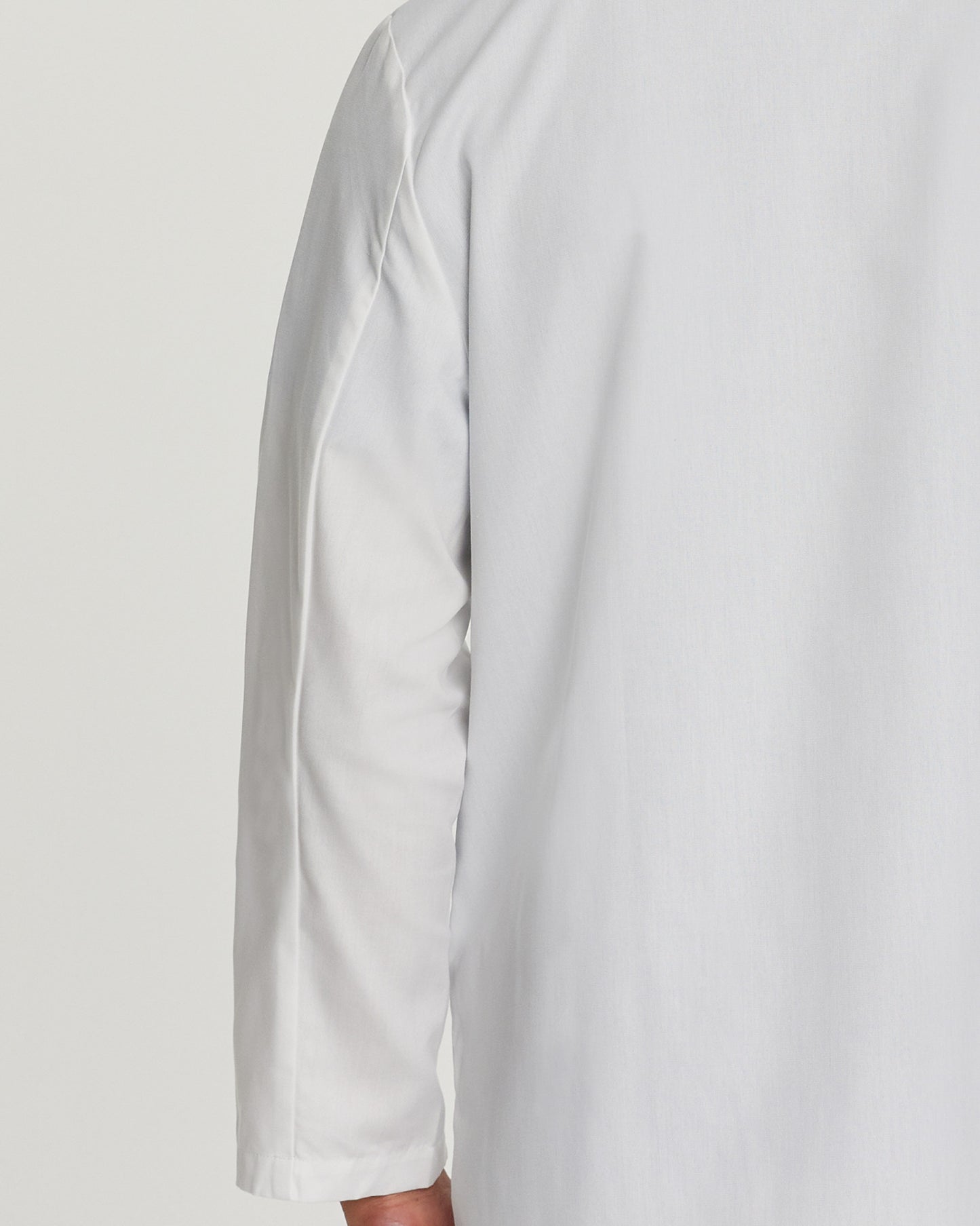 Scrub Zone 3-Pocket Mid-Length White Coat  | White