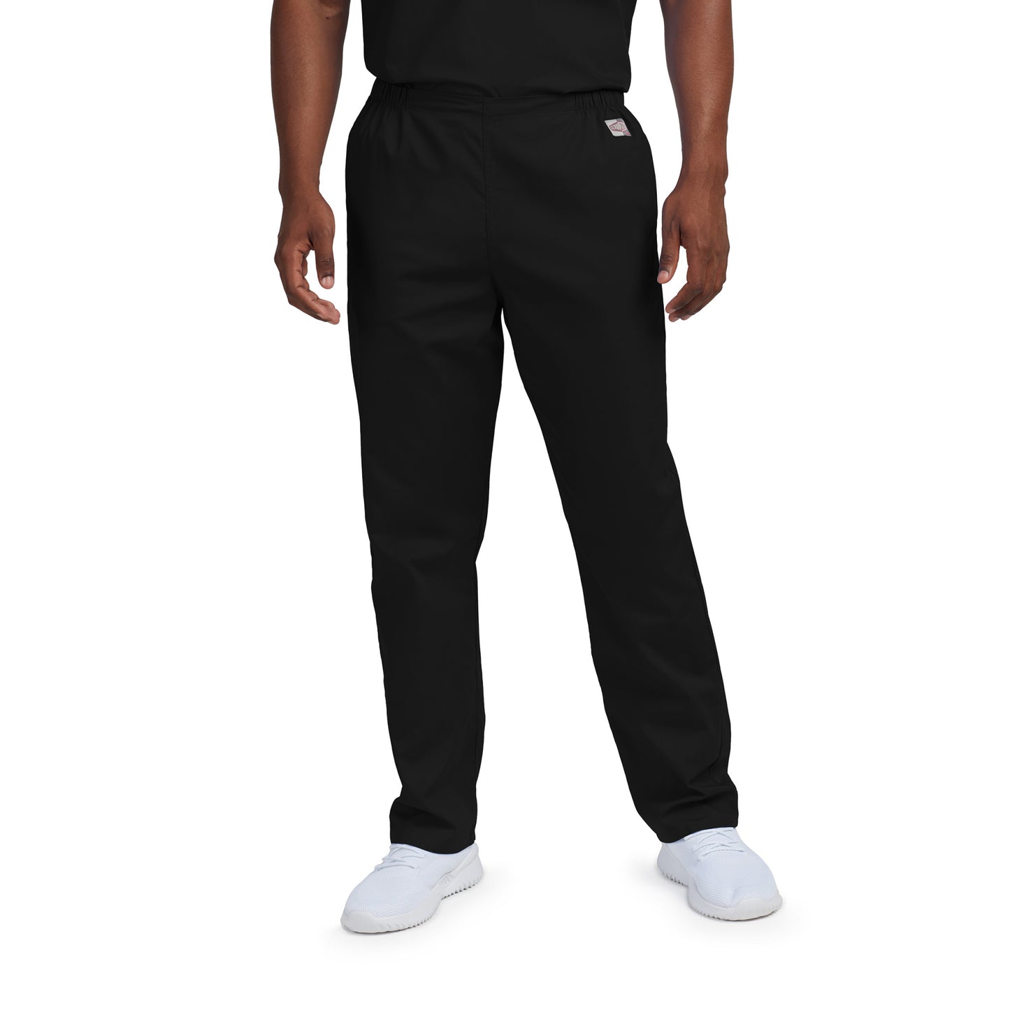 Scrub Zone No-Pocket Flex-Waist Pants  | Black