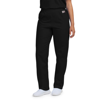 Scrub Zone No-Pocket Flex-Waist Pants  | Black