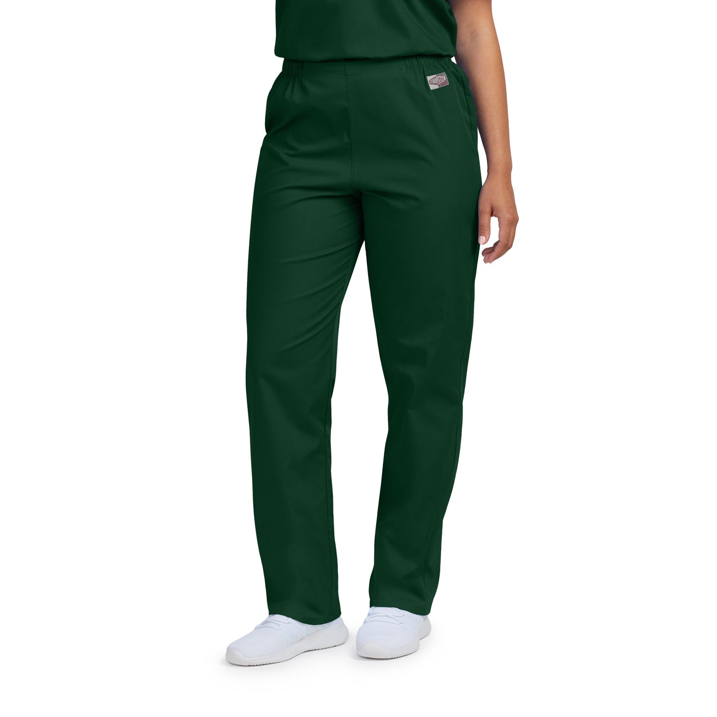 Scrub Zone No-Pocket Flex-Waist Pants  | Hunter