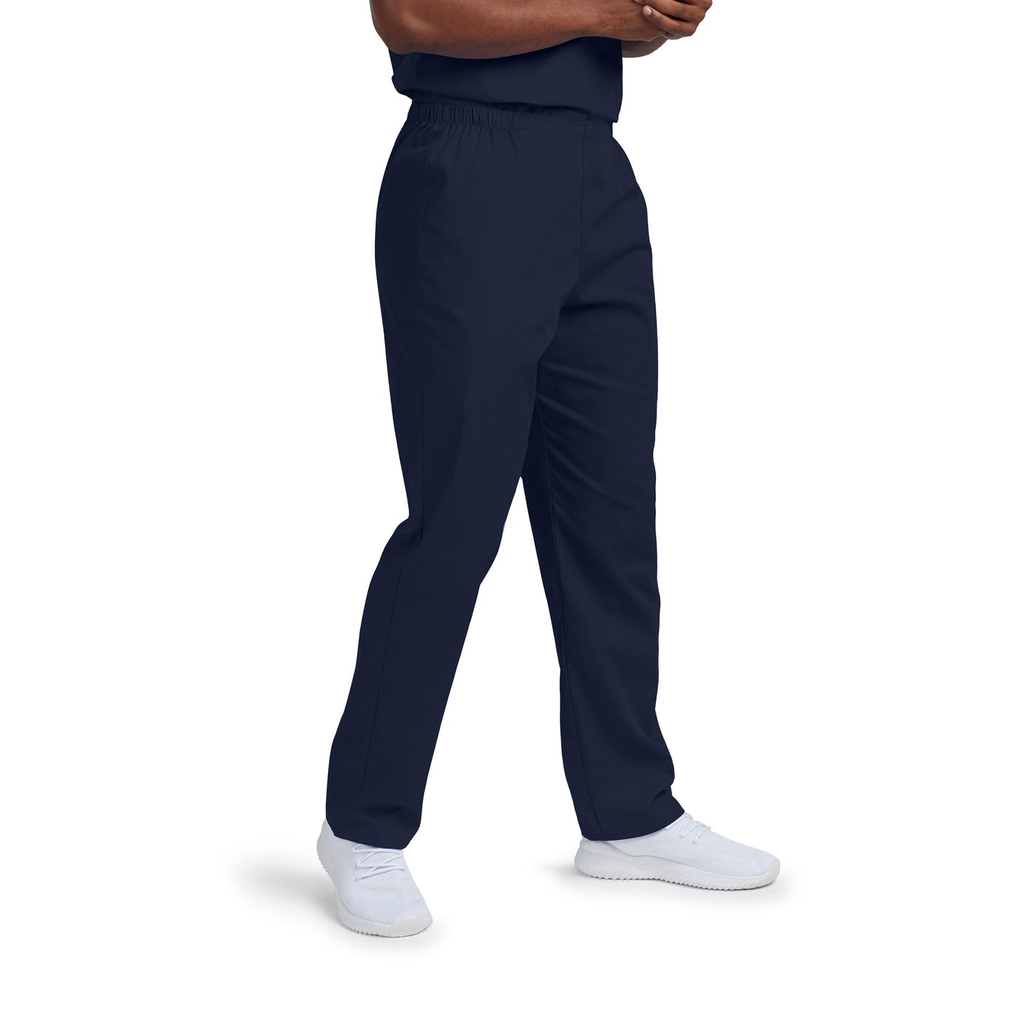 Scrub Zone No-Pocket Flex-Waist Pants  | Navy