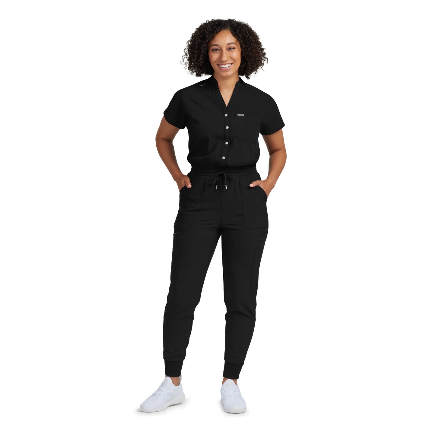 Forward 8-Pocket Cargo Jumpsuit  | Black