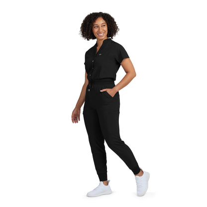 Forward 8-Pocket Cargo Jumpsuit  | Black