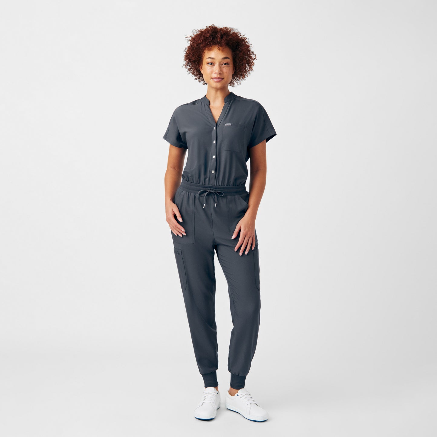 Forward 8-Pocket Cargo Jumpsuit  | Pewter