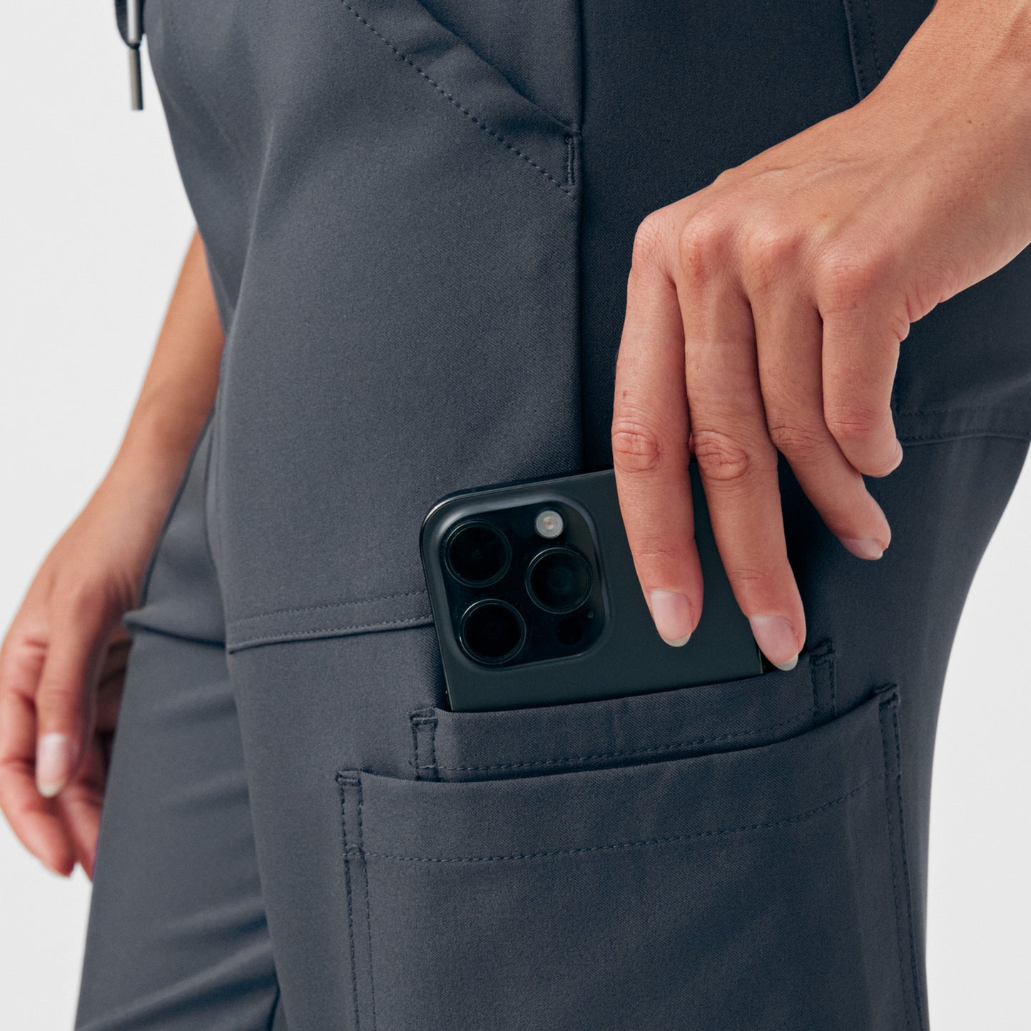 Forward 8-Pocket Cargo Jumpsuit  | Pewter