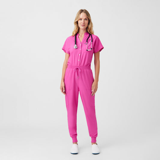 Forward 8-Pocket Cargo Jumpsuit  | Rose Violet