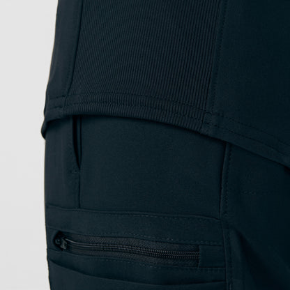 Forward 3-Pocket V-Neck Top  | Black